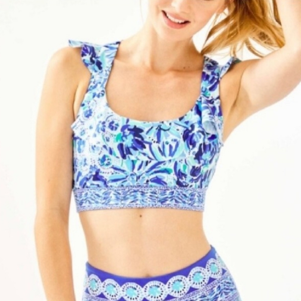 Lilly Pulitzer Ruffle Angelique Sports Bra
